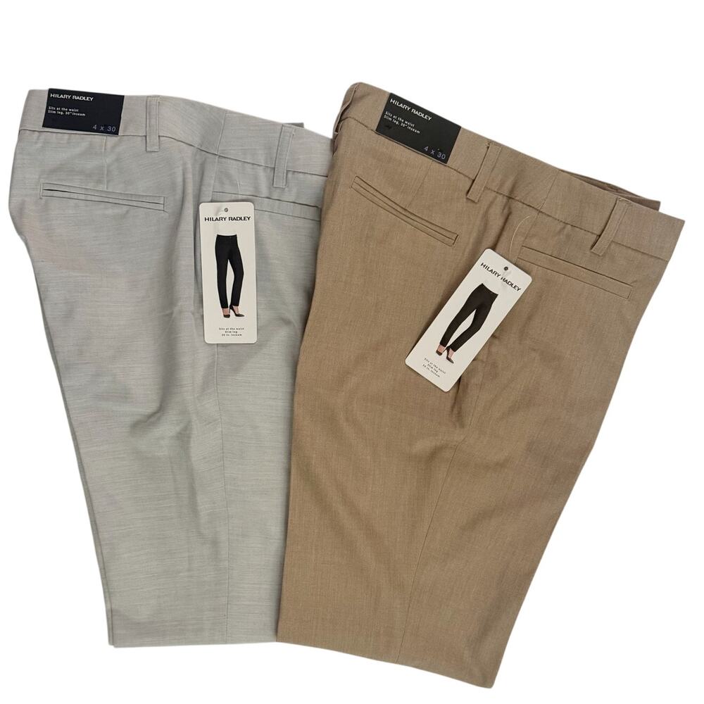 Hilary Radley Slim Leg Dress Pants
